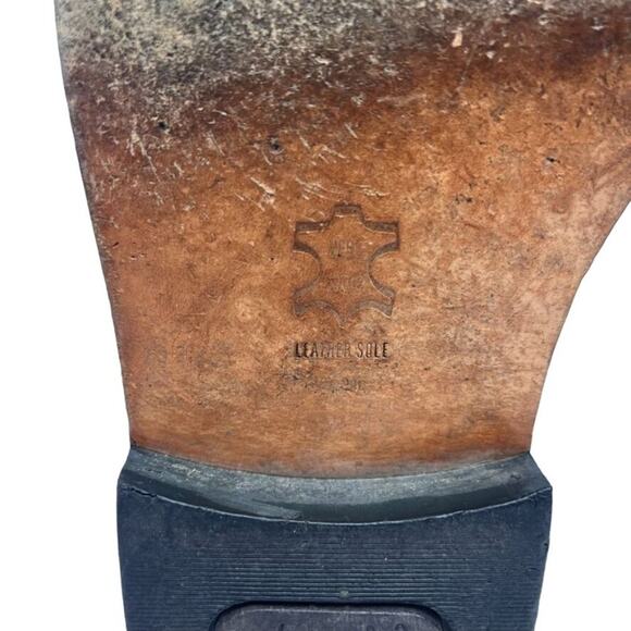 Casual Fridays Shoes Men's Size 11.5 M Black Leather Single Strap Monk Cap Toe - Picture 8 of 12